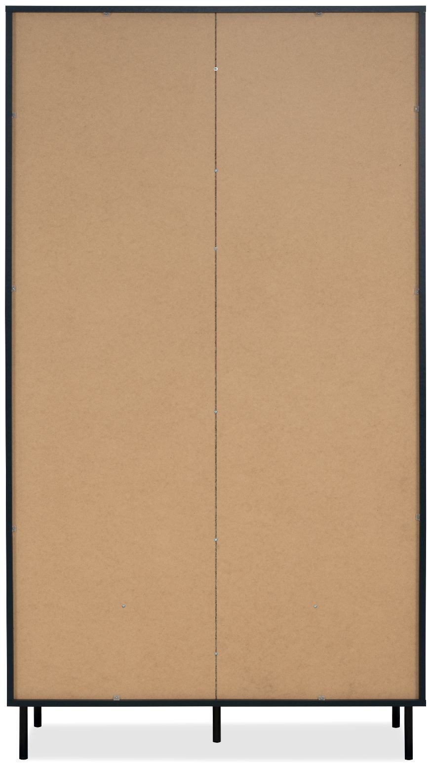 Finori Vitrine Caracas 52A Navy blau, Softclose, Modern, Höhenverstellbar, 100 x 183 x 40 cm