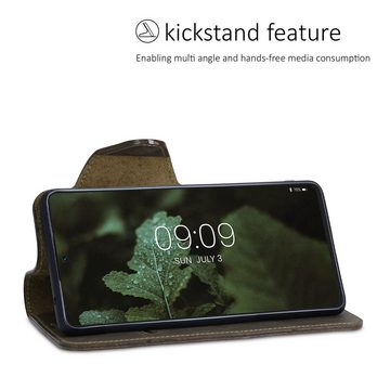 kalibri Handyhülle Hülle für Xiaomi 11T / 11T Pro, Leder Handyhülle Handy Case Cover - Schutzhülle Lederhülle