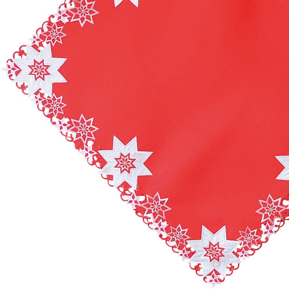 matches21 HOME & HOBBY Tischdecke Tischdecke MALIA Sterne Stick Weihnachten günstig online kaufen