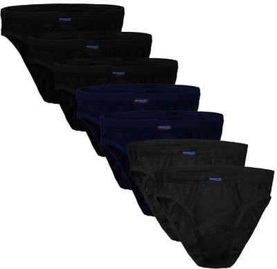 BRUBAKER Slip Herren Unterhose aus Baumwolle (Spar-Pack, 7-St., 7er-Pack) Großpackung Männer Unterwäsche, sehr bequeme Passform