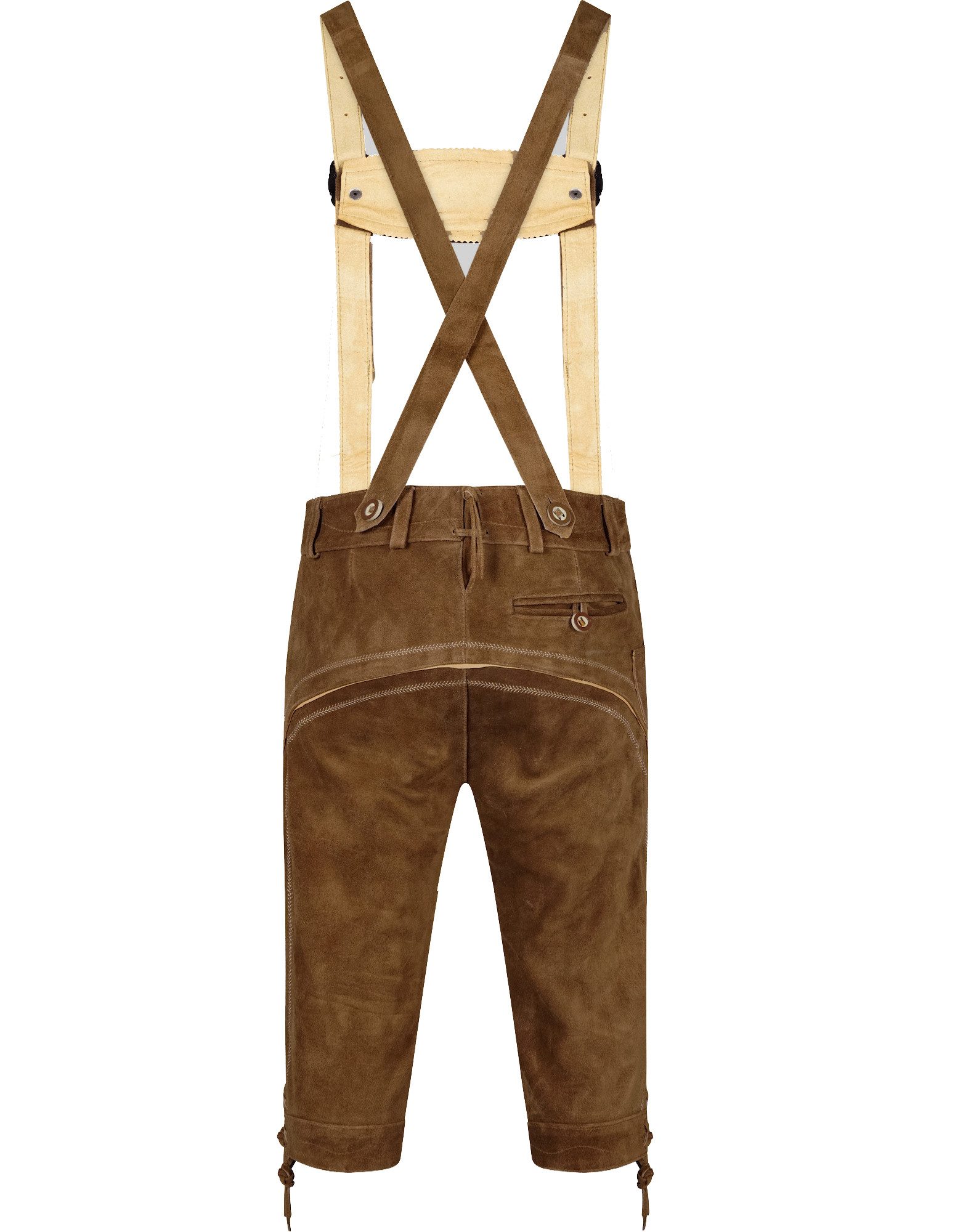 ALL THE GOOD Trachtenlederhose ALL THE GOOD Herren Trachten Set Oktoberfest Bayerische Lederhose B2 (Trachten-Set, 4er Set, Hose + Hemd + Schuhe + Socken) – Bild 5 von 5