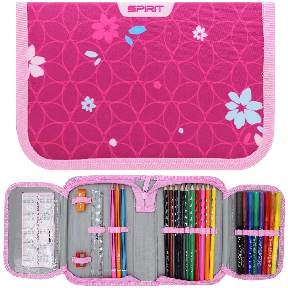 Spirit Federmäppchen 28-teilig 2025 Mädchen Blumen