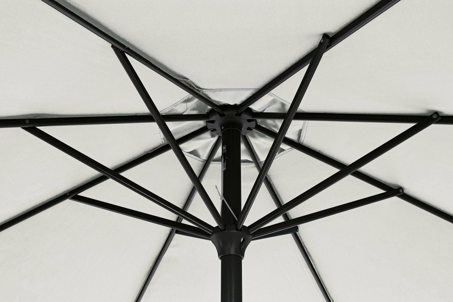 Bizzotto Sonnenschirm KALIFE, Grau, Ø 300 cm, Aluminium, Kippfunktion, Polyesterschirm