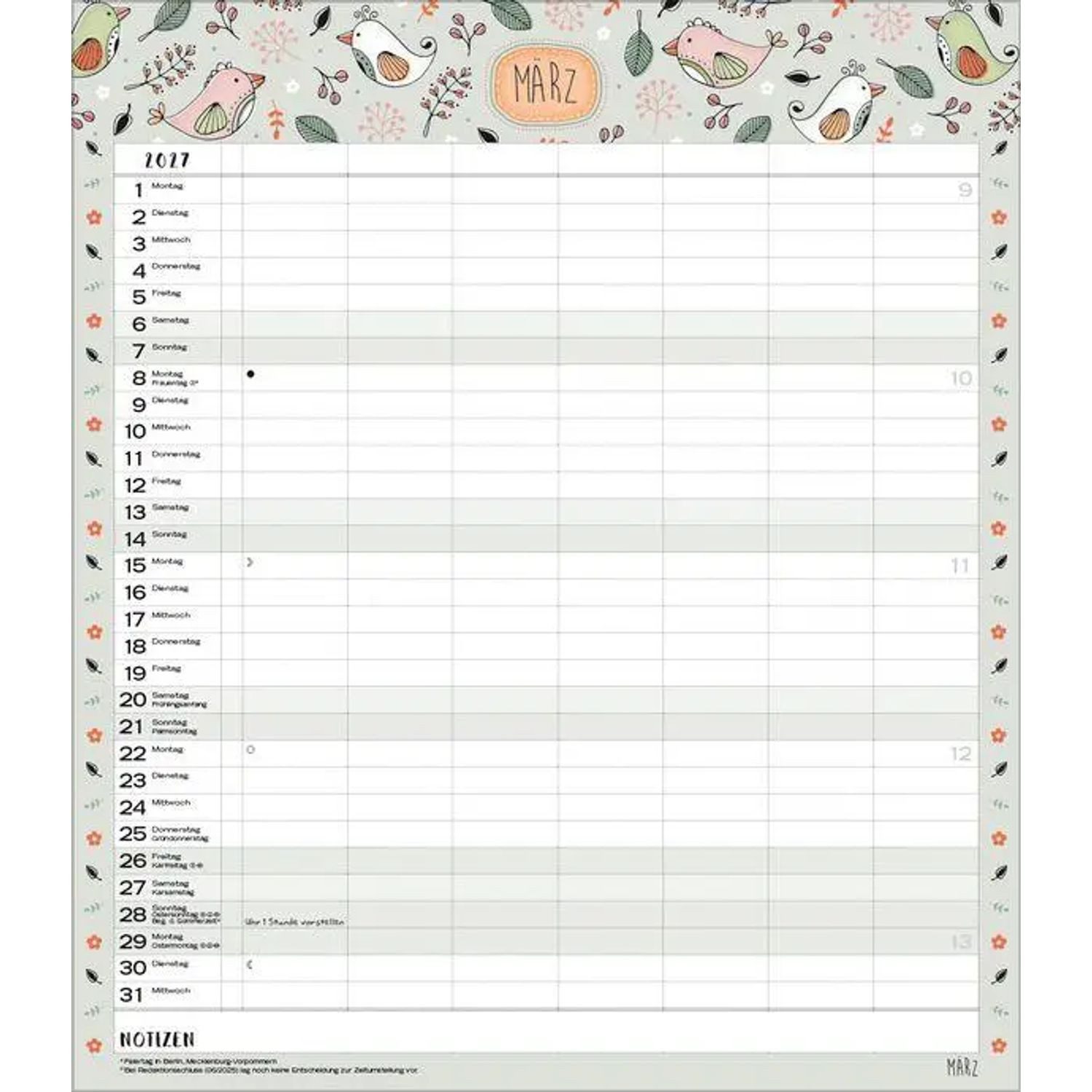 Korsch Verlag Wandkalender Multiplaner - Gute Laune 2027 – Bild 4 von 5