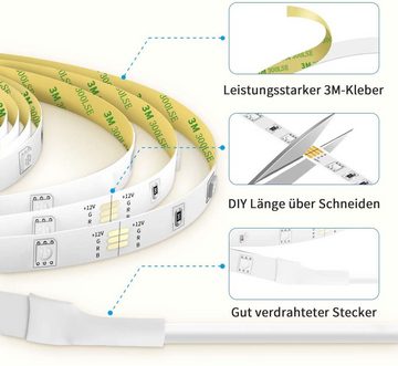 Oneid LED-Streifen WiFi LED Strip 10m, Smart RGB LED Streifen, App-steuerung, Farbwechsel