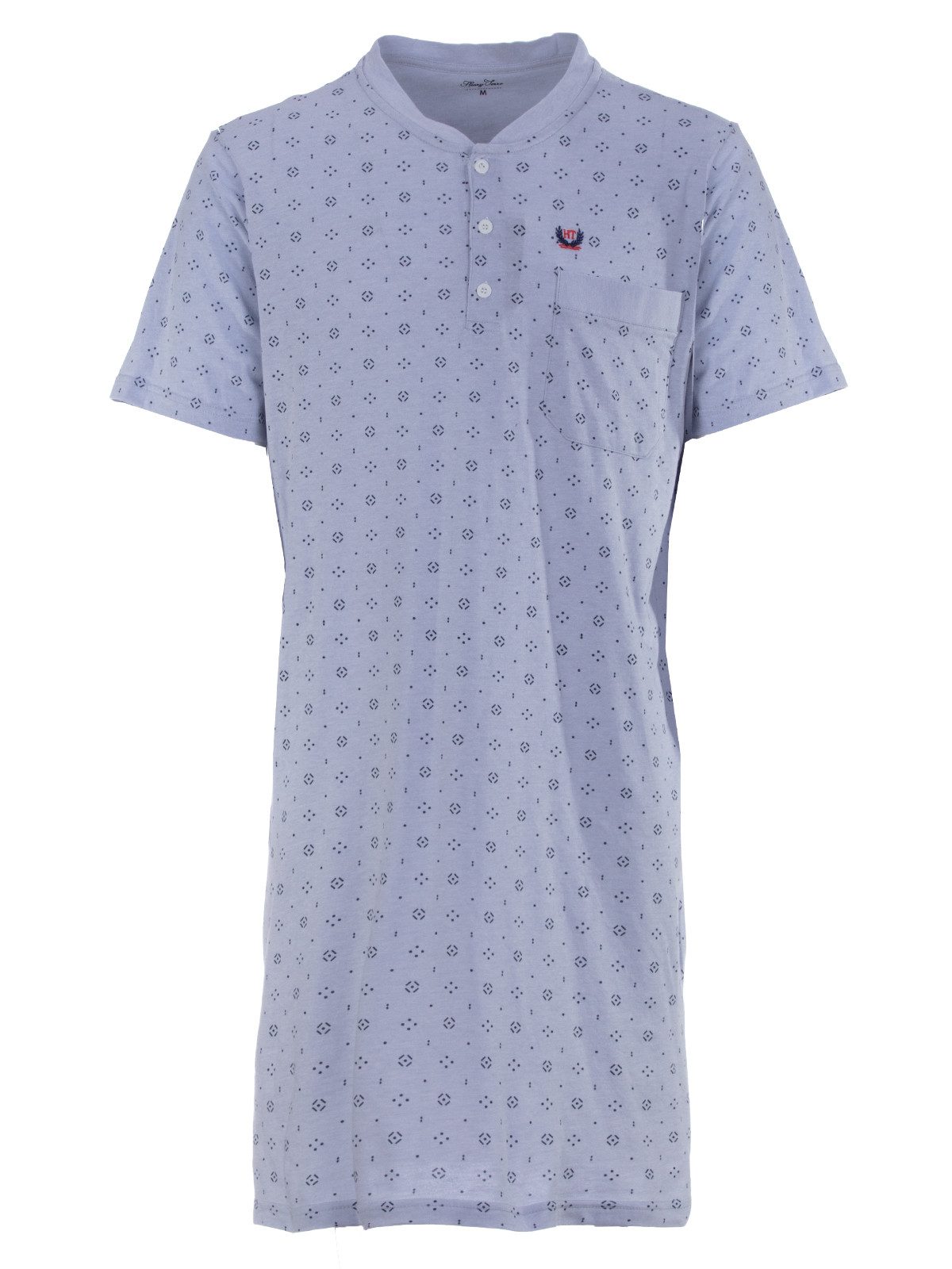 Henry Terre Nachthemd Nachthemd kurzarm - Theo Geometrische Formen