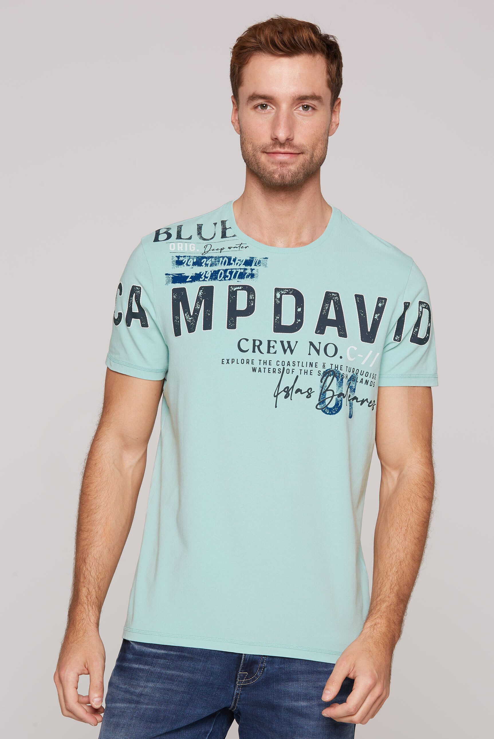 CAMP DAVID Rundhalsshirt mit Baumwolle