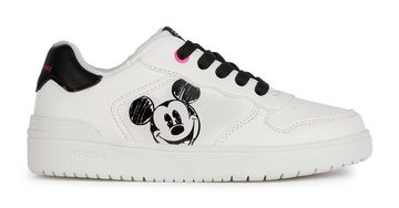 Geox J WASHIBA GIRL E Sneaker Slip On Sneaker, Schlupfschuh, Slipper mit Mickey Mouse Print