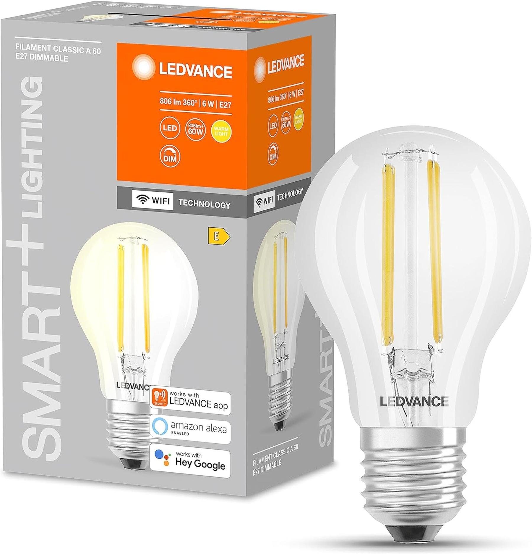 Ledvance LED-Leuchtmittel Ledvance Smarte LED-Lampe mit WiFi Technologie 60W | Leuchtmittel