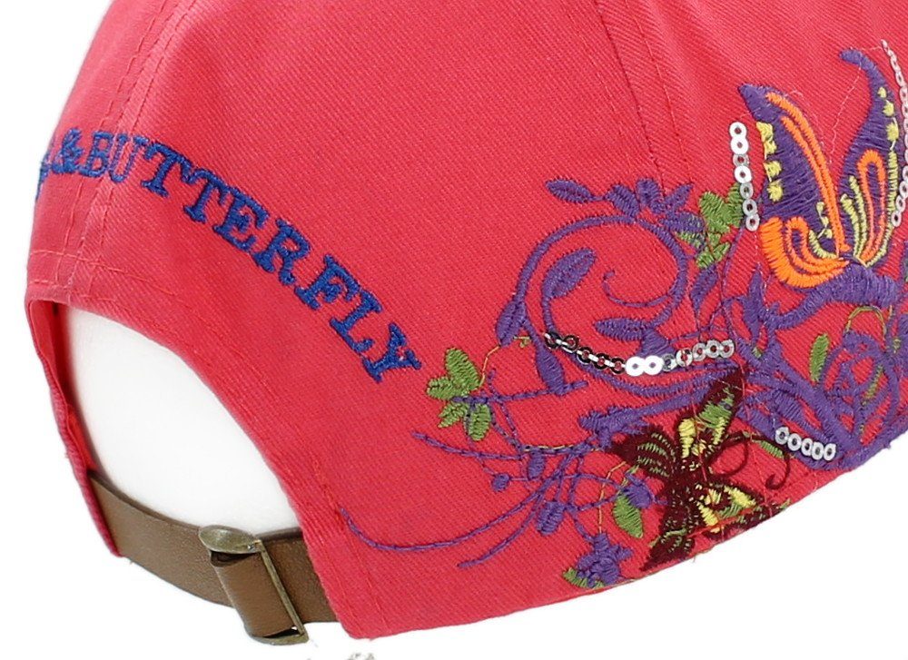 Baseballkappe mit Sommerliche Belüftungslöcher Frauen Baseball Cap Damen Kappe Schirmmütze dy_mode Bunt K230-Watermelon