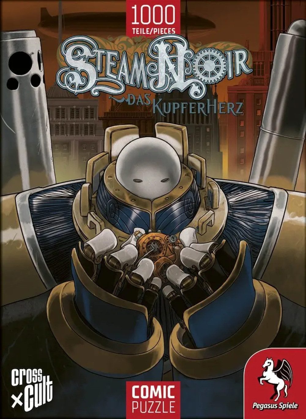 Cross Cult Puzzle Steam Noir (Das Kupferherz), 1000 Puzzleteile