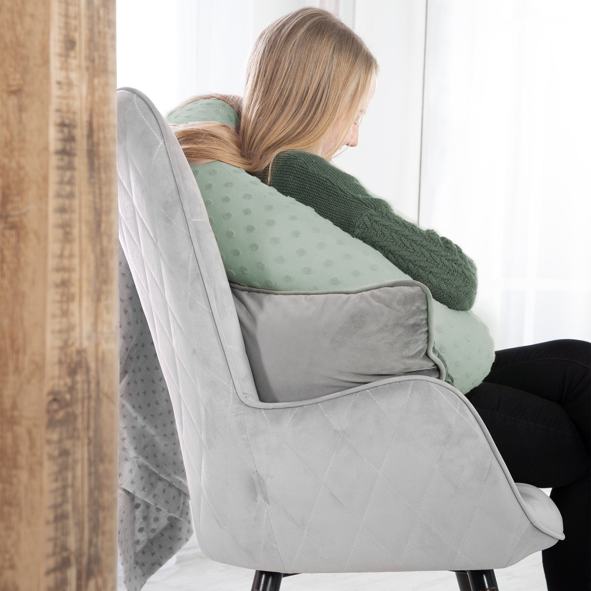 roba® Nestchenschlange Lil Planet - Bettschlange 170 cm - Seitenschläferkissen - Bettrolle, (Nestchen, Nestchenschlange für Babybett, Bettumrandung, Stillkissen – Bild 2 von 5