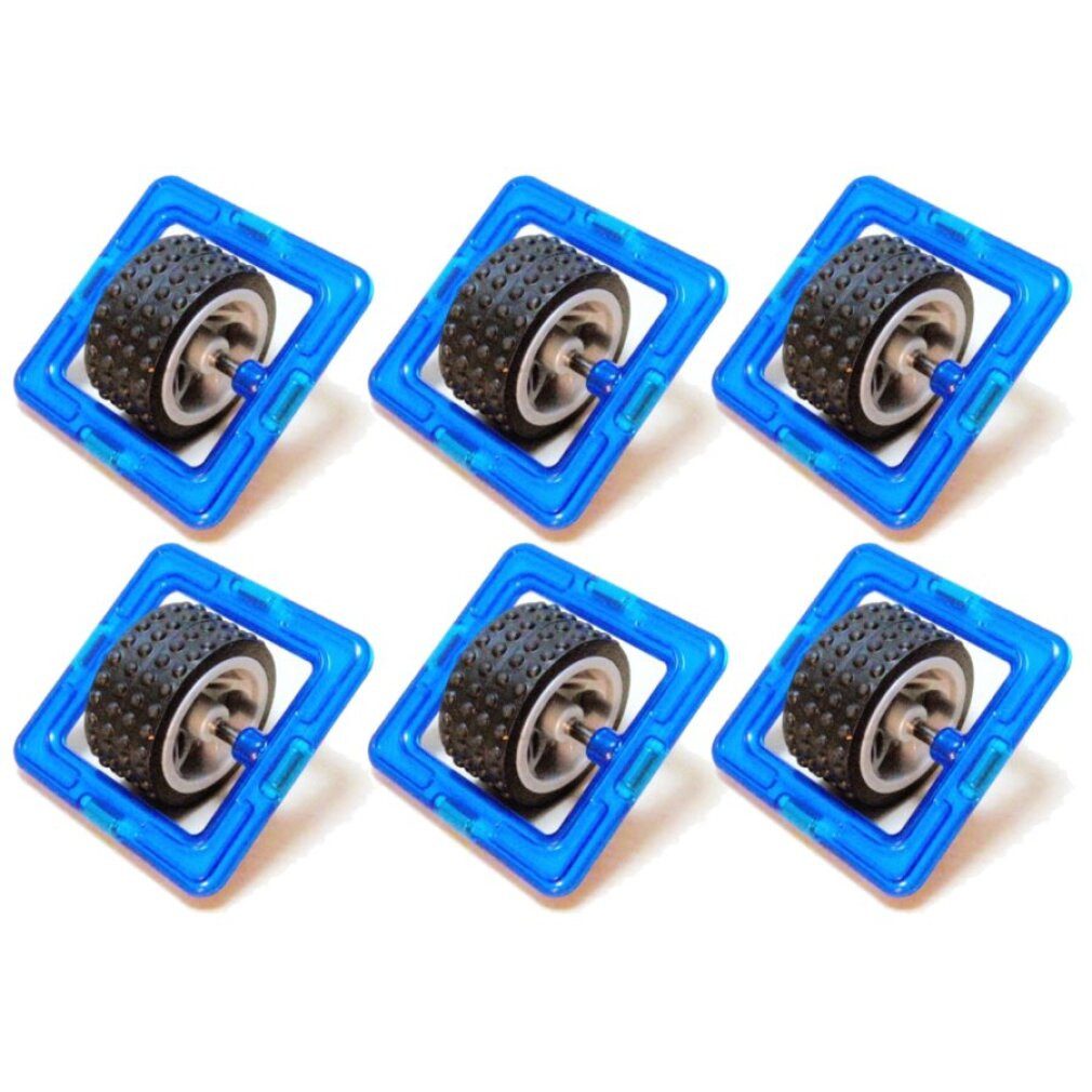 MAGFORMERS Einrad 6 Stück Magnetspielbausteine, (Packung)