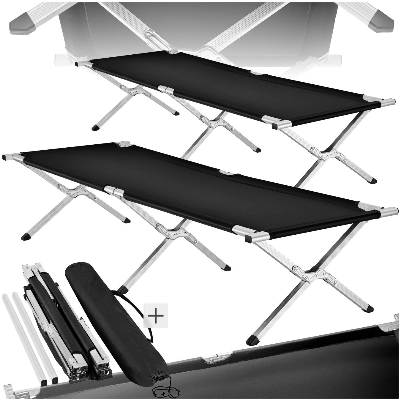 tectake Feldbett 2er Set Feldbett (2er günstig online kaufen