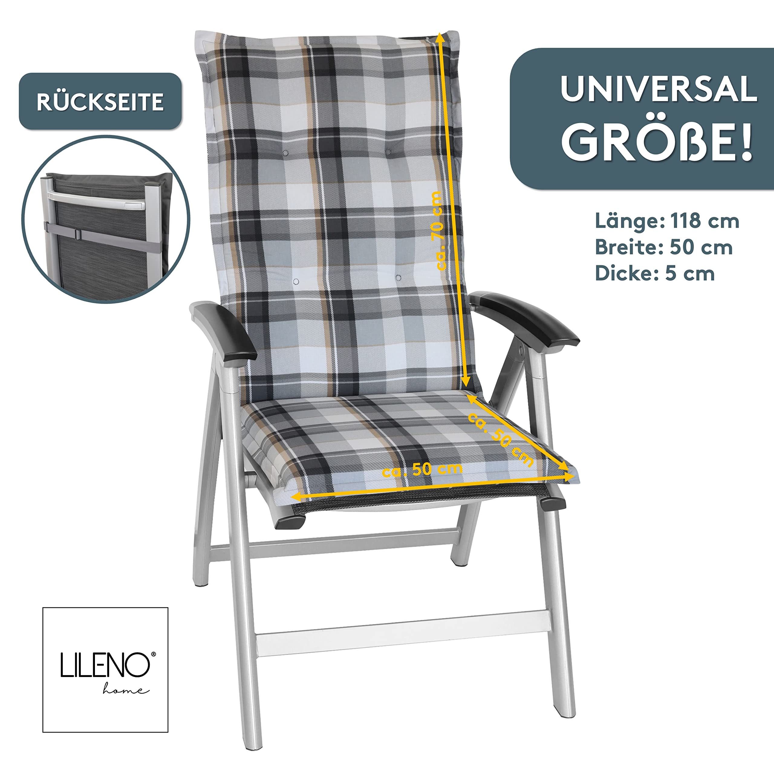 LILENO HOME Hochlehnerauflage Gartenstuhl Auflage, bequeme günstig online kaufen