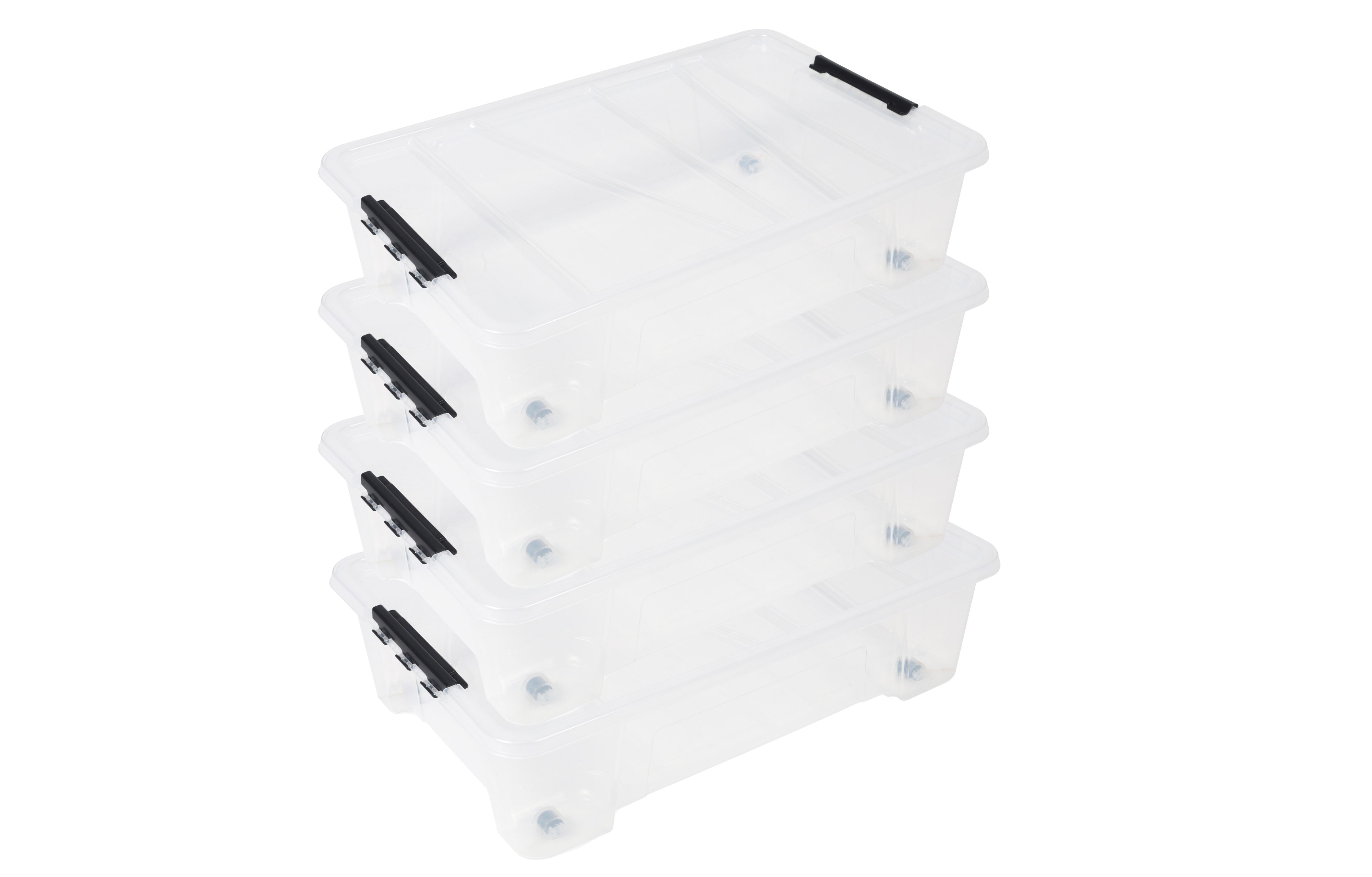 ONDIS24 Aufbewahrungsbox Unterbettbox Jolly Rollbox mit Deckel 25/35L Spiel günstig online kaufen