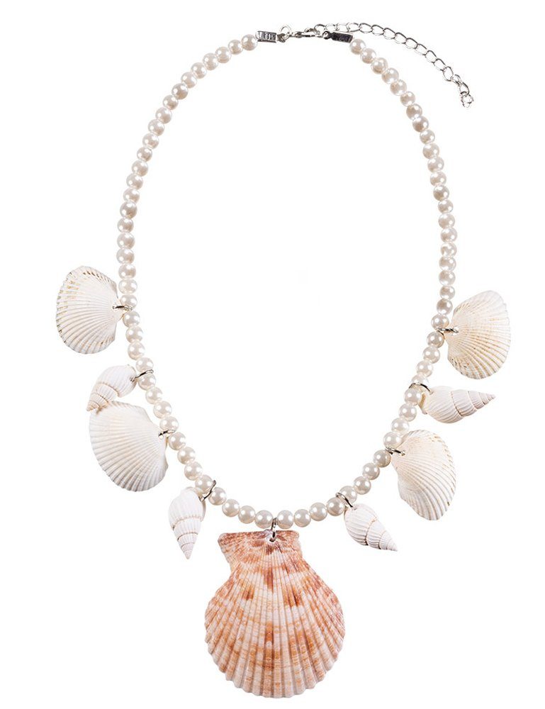 Boland Kostüm Meerjungfrau Halskette 'Mariella' mit Perlen und M