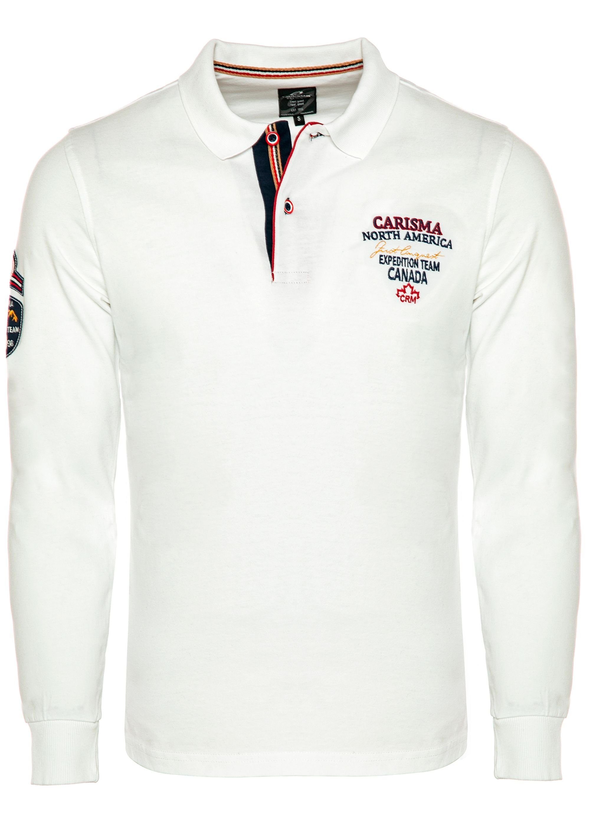 Stickerei Expedition Poloshirt CARISMA White mit