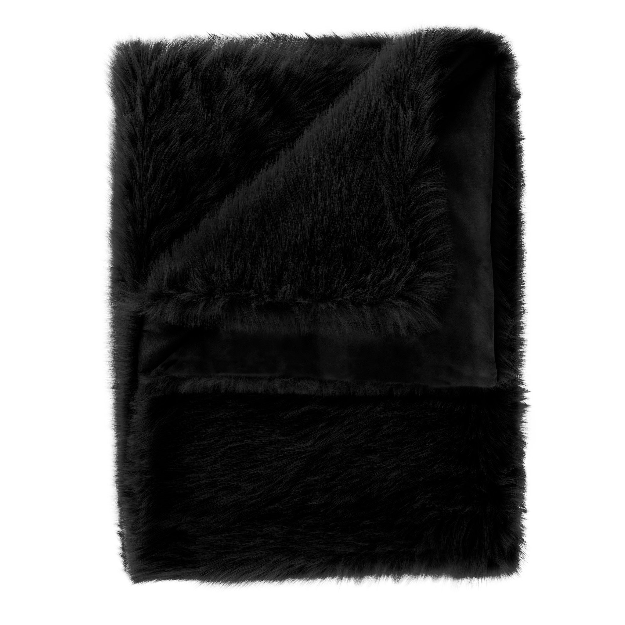 Wohndecke Heckett Lane Perle Felldecke Kuscheldecke Zotteldecke 140x200 Black, Heckett and Lane, kuschelig