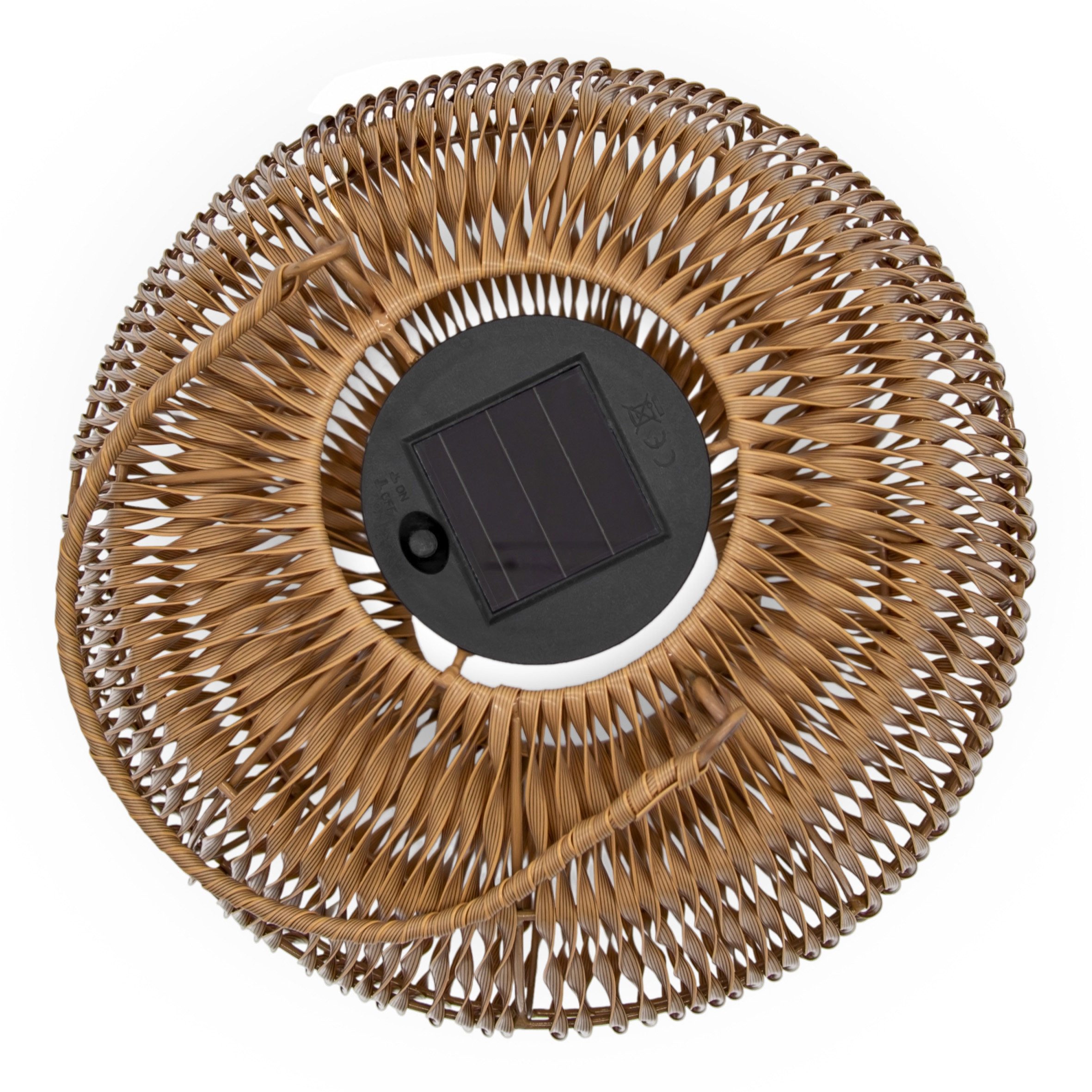 Spetebo Dekoobjekt LED Solar Kugel in Flechtoptik (27 cm, 1 St., warm weiß), Garten Kugelleuchte zum Hängen – Bild 5 von 5