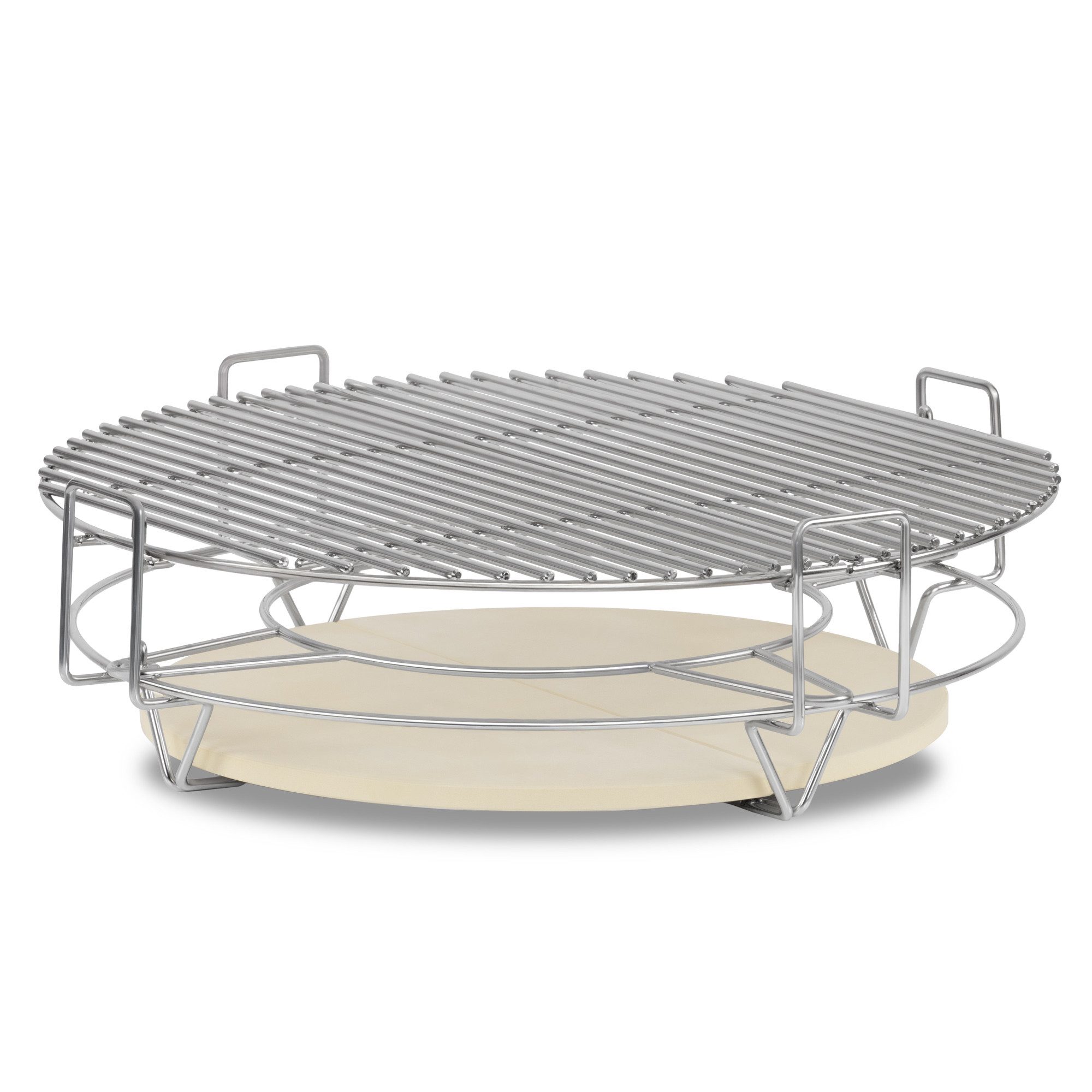 BBQ-Toro Grillerweiterung Kochsystem für Kamado Ø 52 cm, Edelstahl Smokersystem mit 3 Ebenen