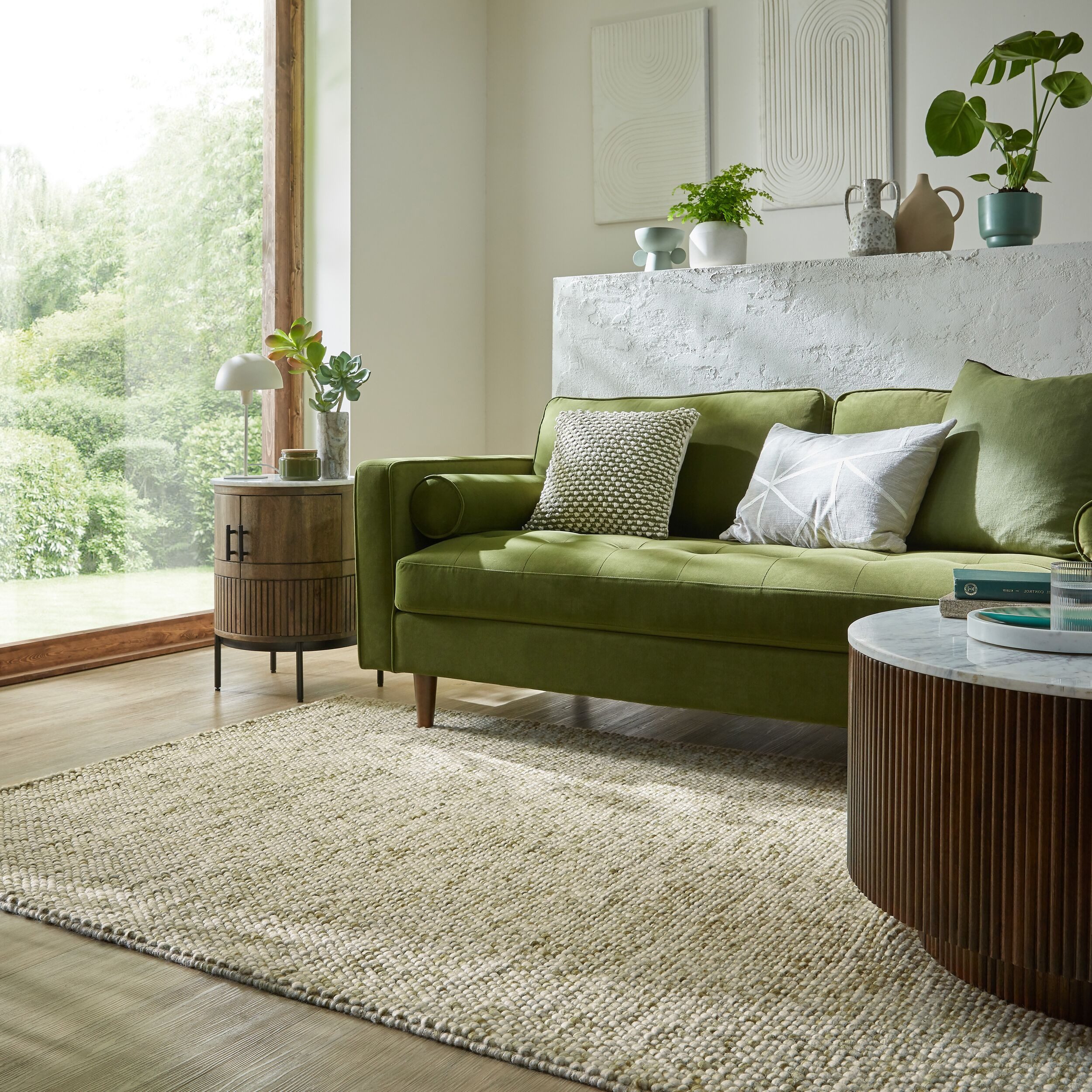 FLAIR RUGS Teppich Minerals, rechteckig, Höhe: 3 mm, Neutraler Teppich aus mineralischer Wollmischung