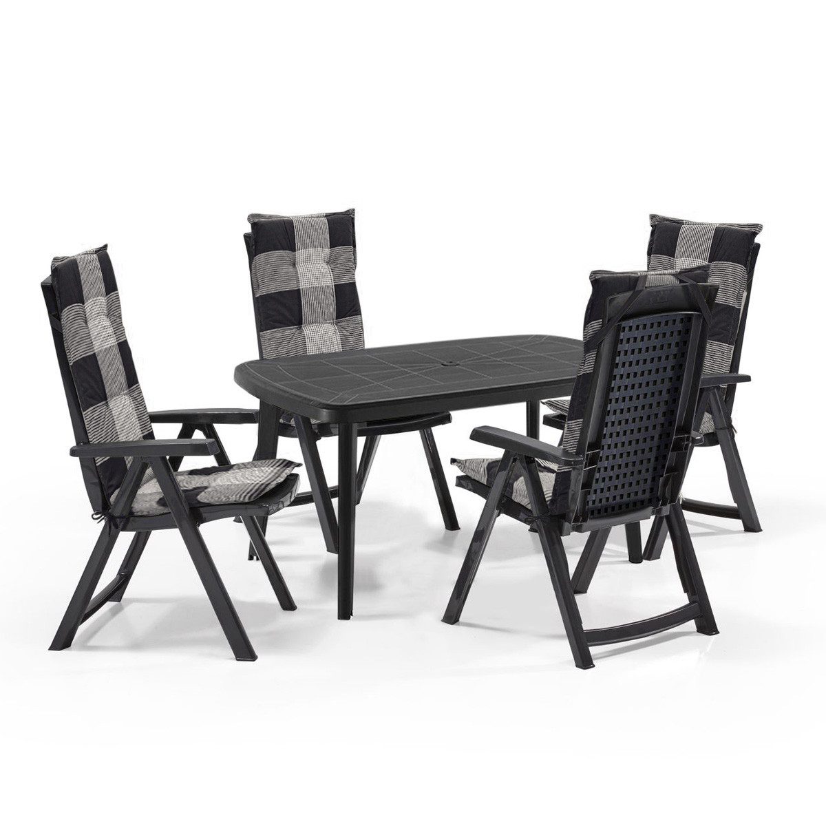 Shaf Garten-Essgruppe Milano Garten Essgruppen-Set Klappstuhl günstig online kaufen