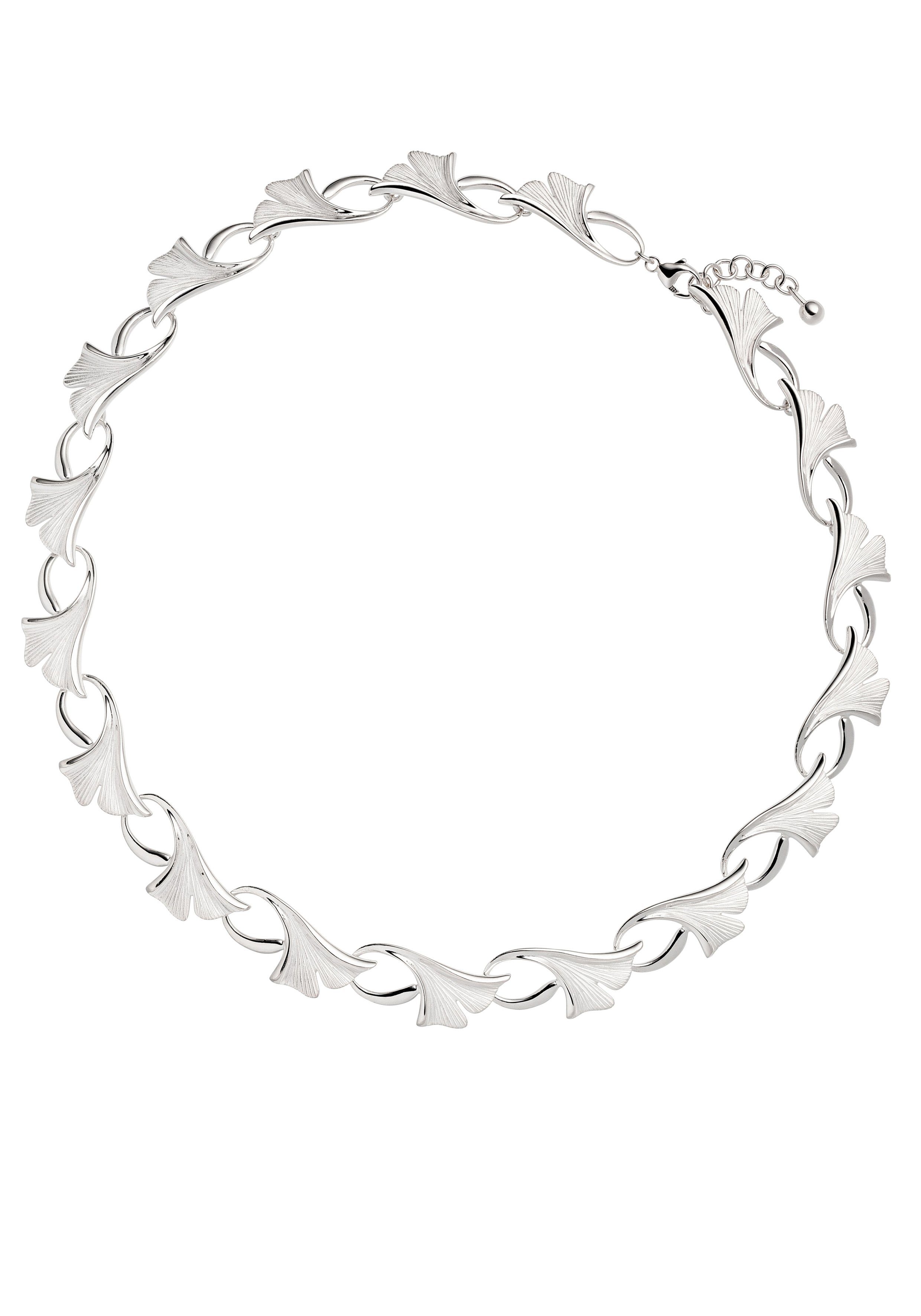 JOBO Kette ohne Anhänger Halskette Ginko, 925 Silber 47 cm