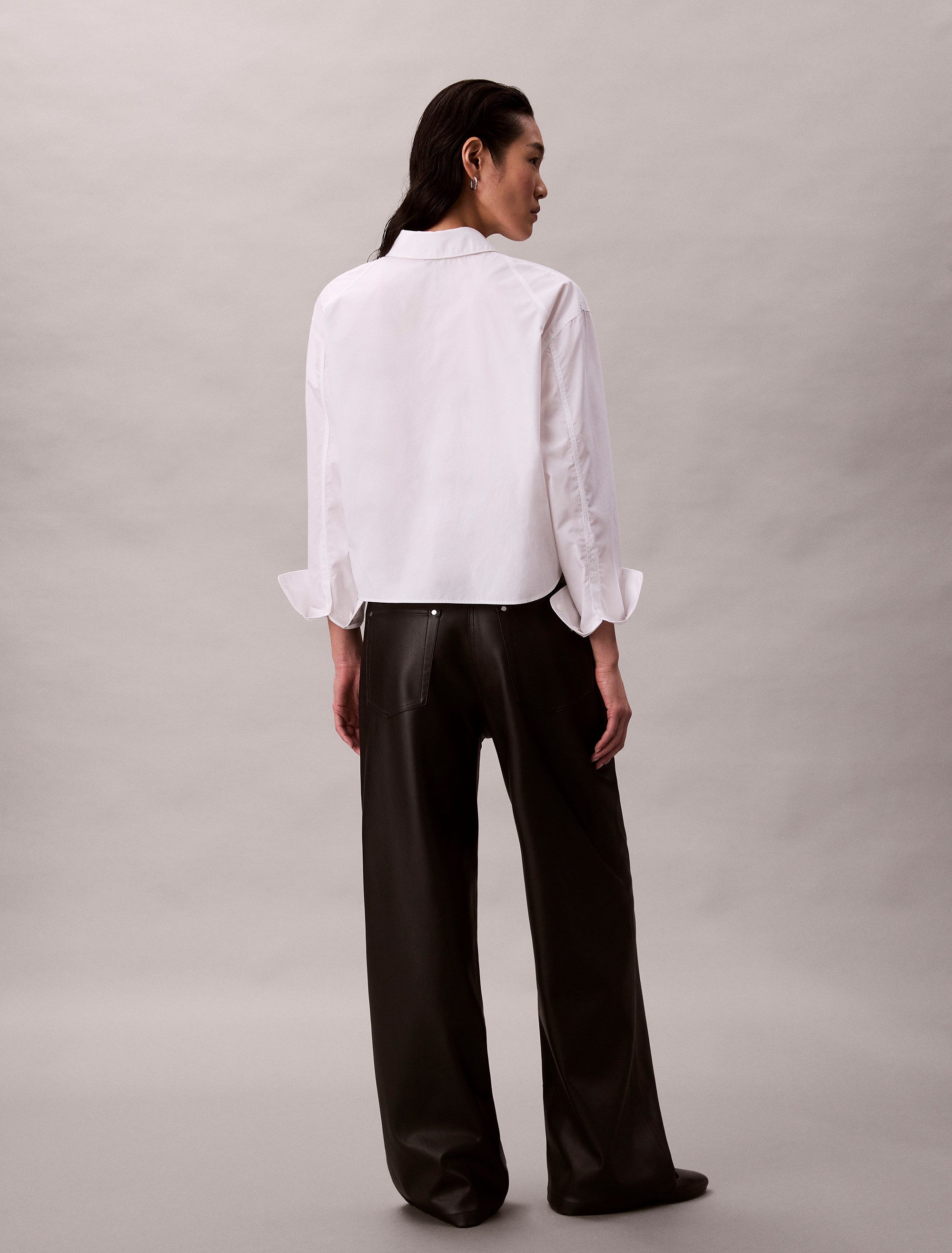 Calvin Klein Jeans Lederimitathose FAUX LEATHER 5PKT PANT Regular fit