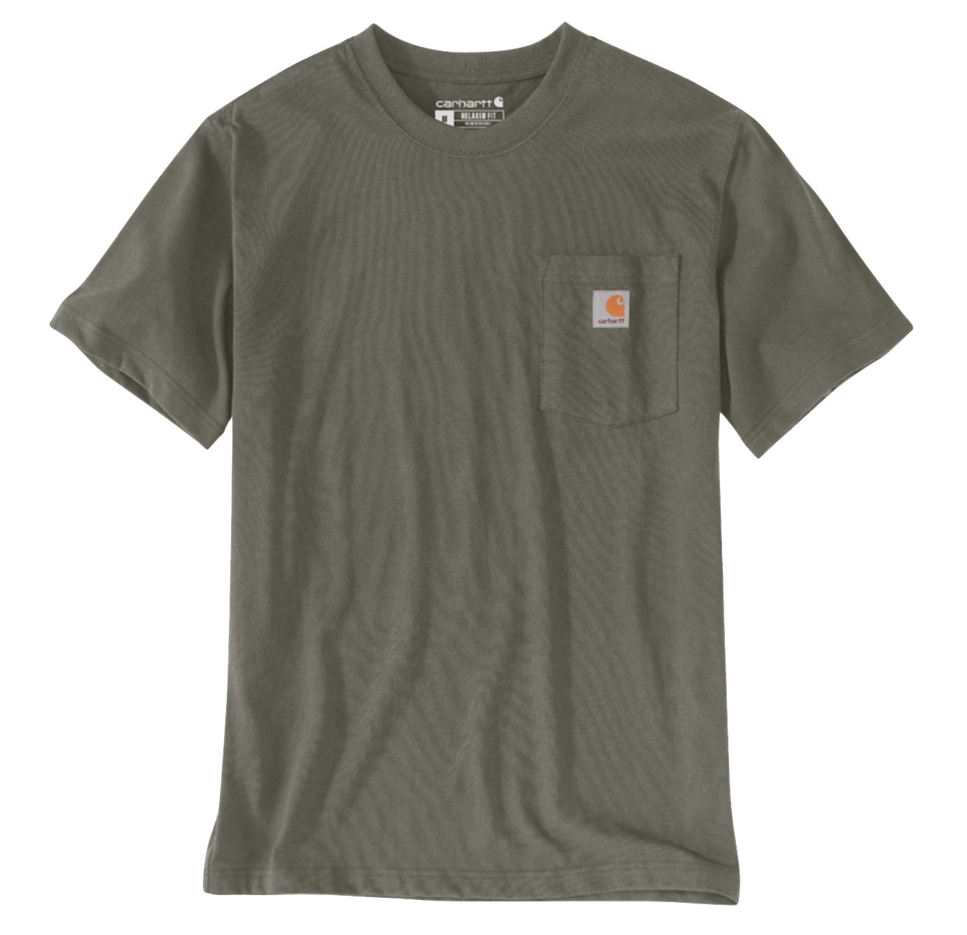 Carhartt T-Shirt Carhartt Dearborn Herren T-Shirt mit Brusttasche Dusty Olive