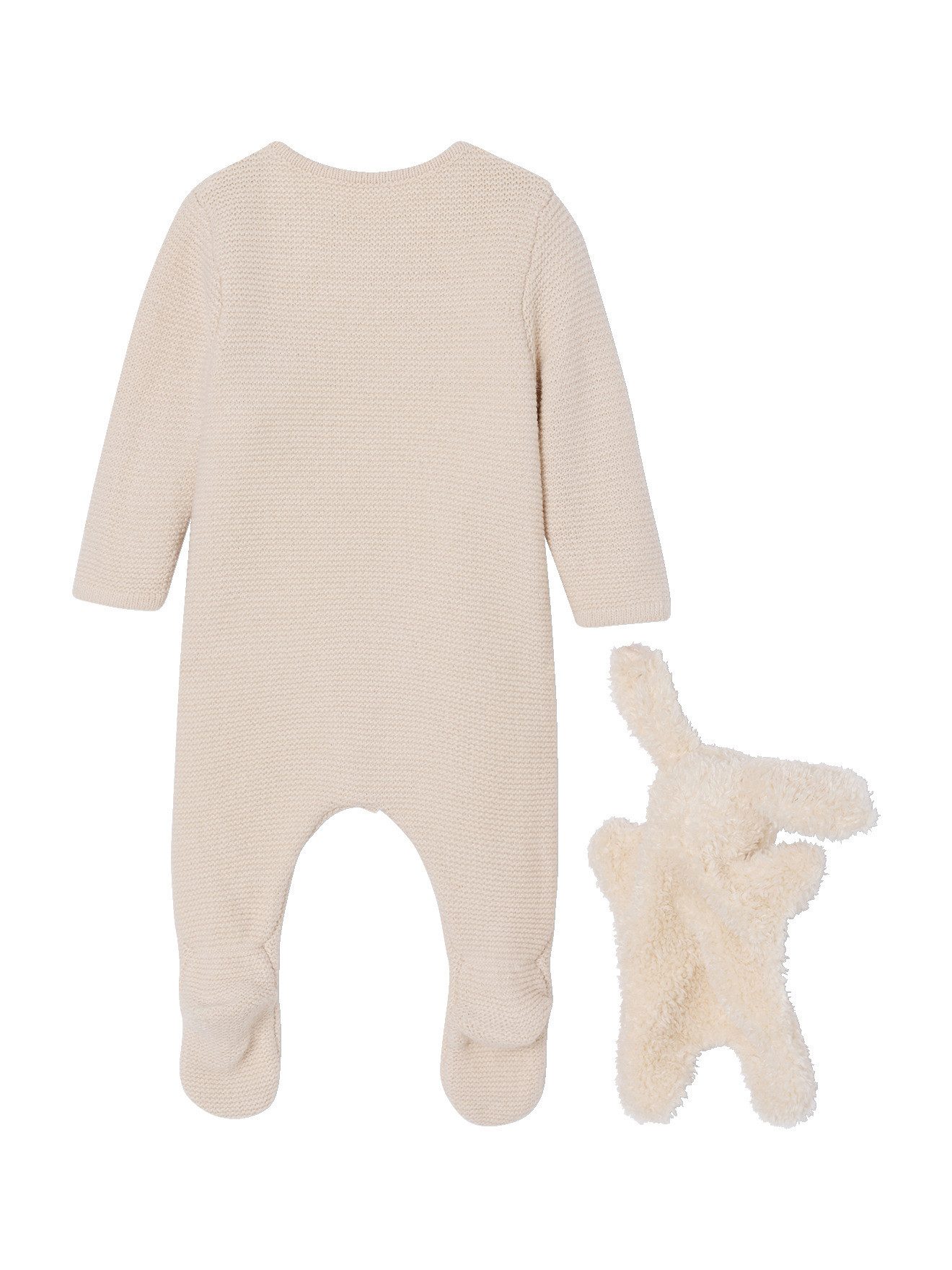 vertbaudet Neugeborenen-Geschenkset Baby Geschenk-Set: Overall, Mütze & Plüschhase