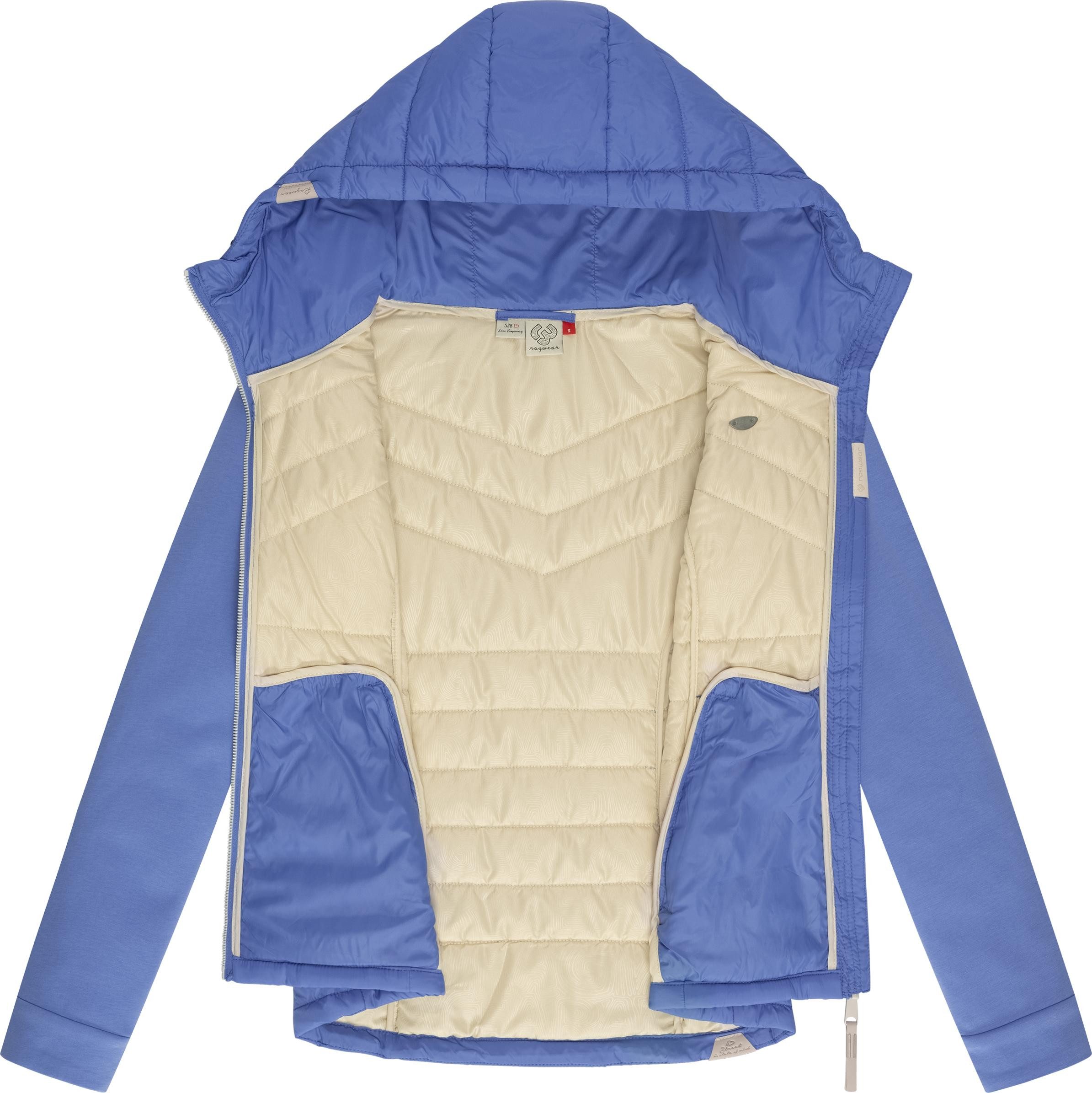 Ragwear Outdoorjacke Lucinda Steppjacke aus modernem Materialmix mit Kapuze