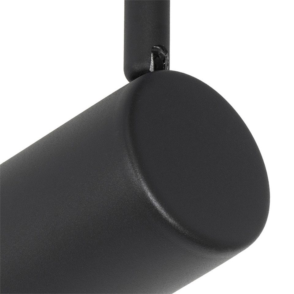 Qazqa LED Aufbaustrahler Jeana, ohne Leuchtmittel, Warmweiß, QAZQA Aufbau­spot, gu10, Schwarz, Stahl, Modern