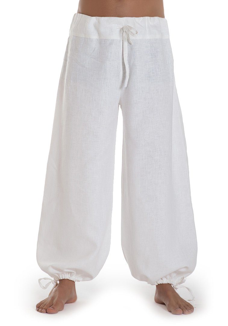 weiss DELUXE Leinenhose SCHAZAD Leinenhose