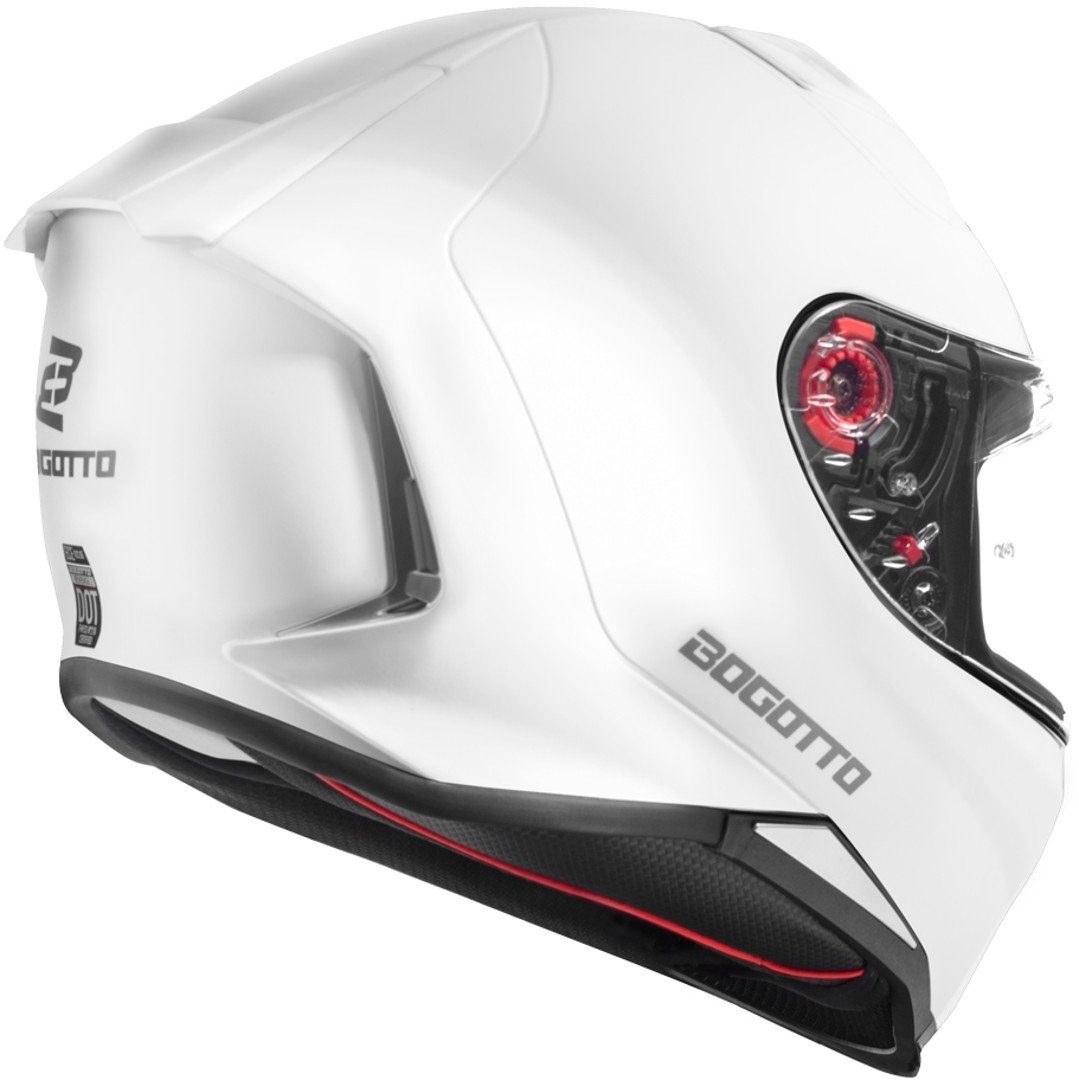 Bogotto Motorradhelm FF110 Helm, reflektierende, Pinlock, Schnellwechselvisier, Ratschenverschluss