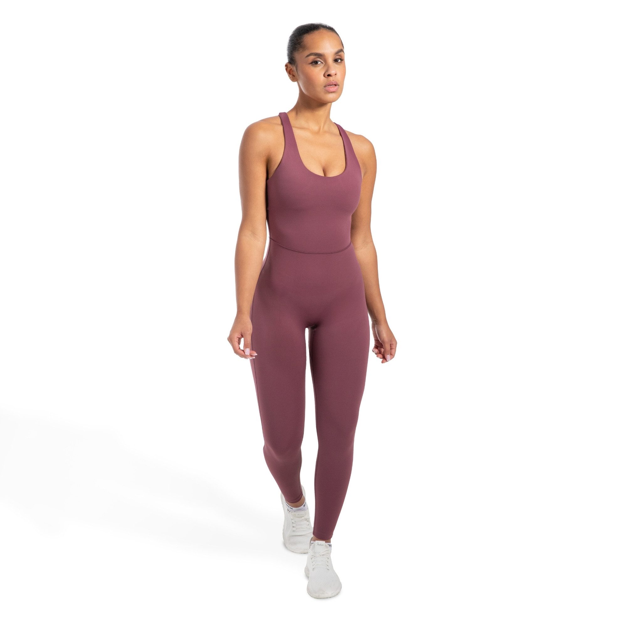 Smilodox Jumpsuit Ilva, ärmelloser Einteiler lang, Overall mit Shaped Fit atmungsaktiver elastischer Sportanzug, Ganzkörperanzug Sport Fitness