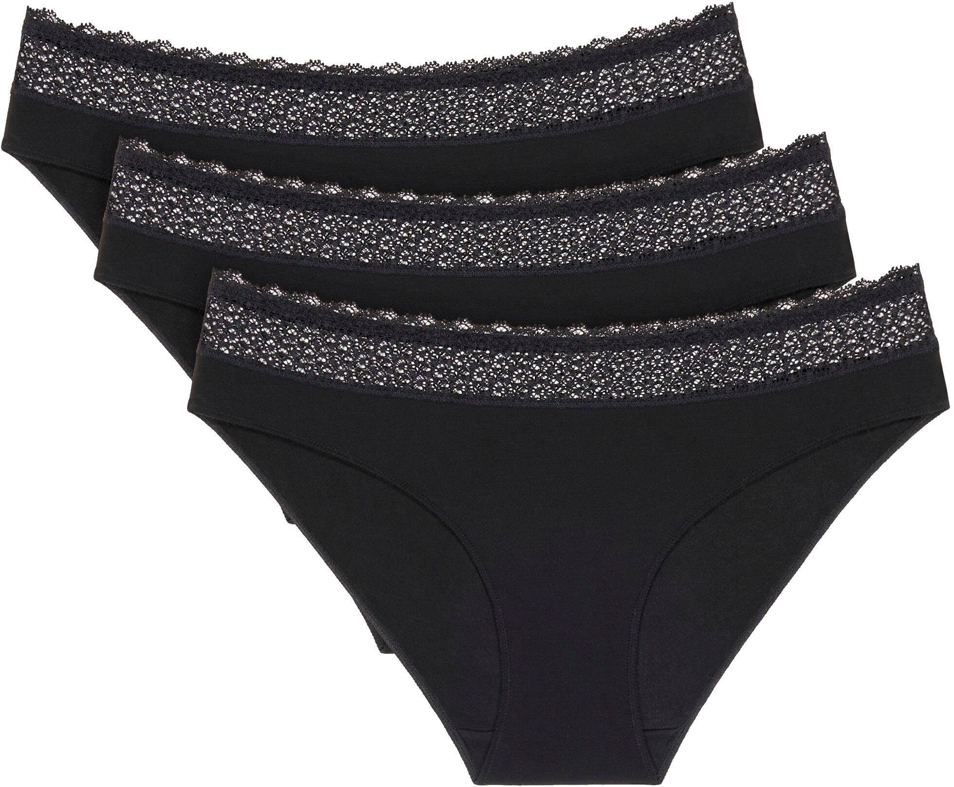 Triumph Tai-Slip Feel of Modal Tai 3P (Packung, 3-St) Panty mit Spitzenbund