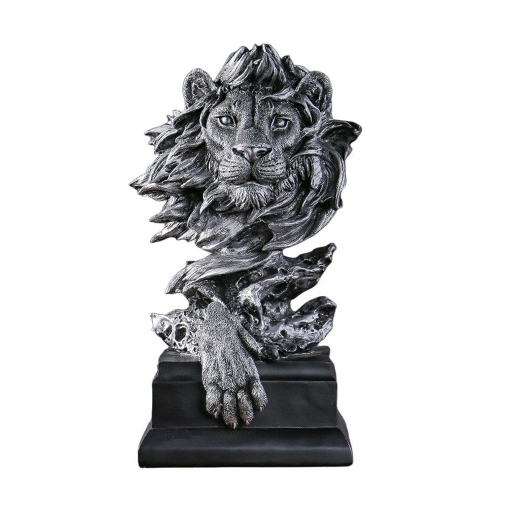 HT Tierfigur LöWenkopf-Figur, Harz Skulptur Deko, Kunsthandwerk, Ornamente günstig online kaufen