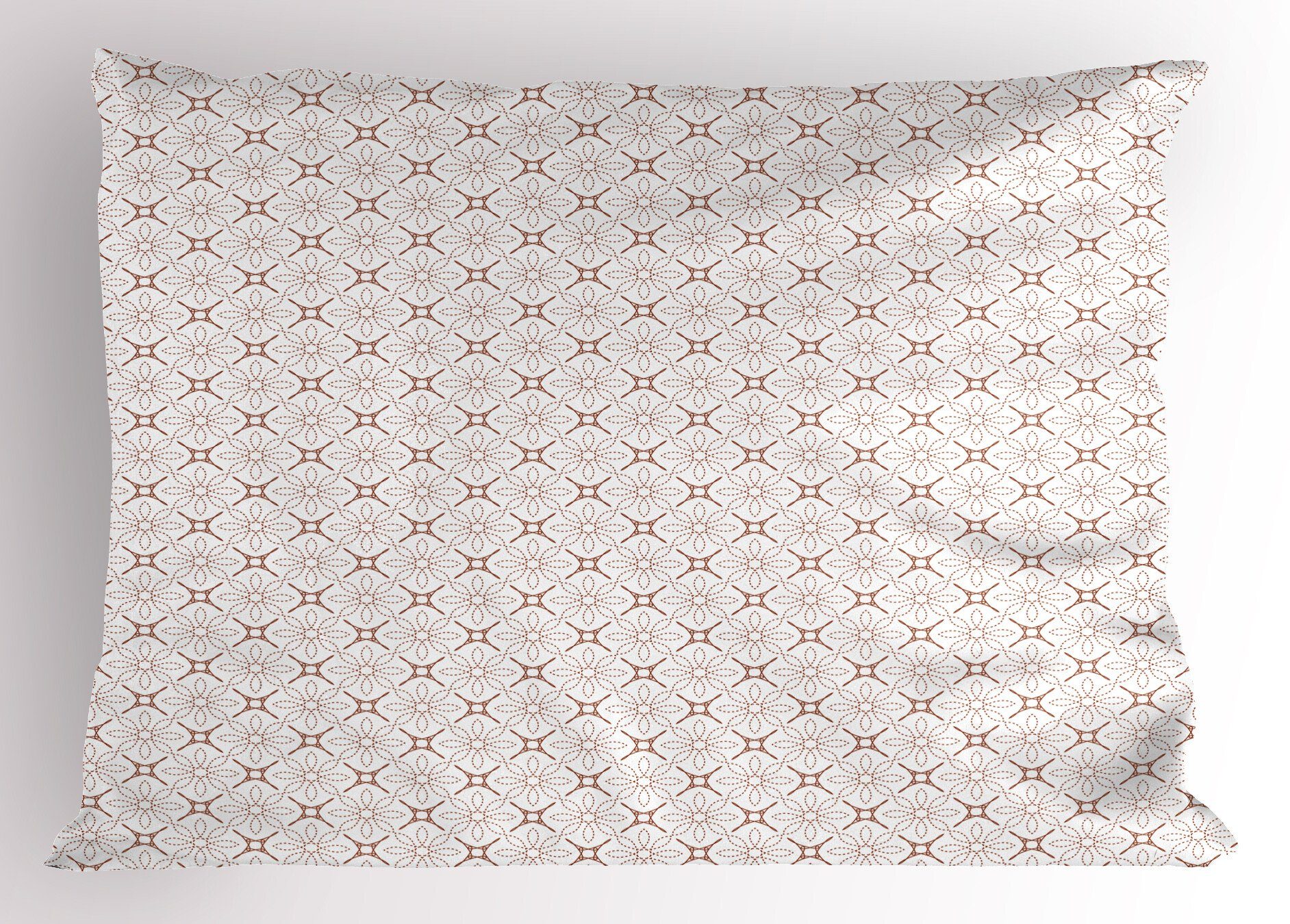 Kissenbezüge Dekorativer Standard King Size Gedruckter Kissenbezug, Abakuhaus (1 Stück), Geometrisch Eine gestrichelte Linie Blumen Sterne