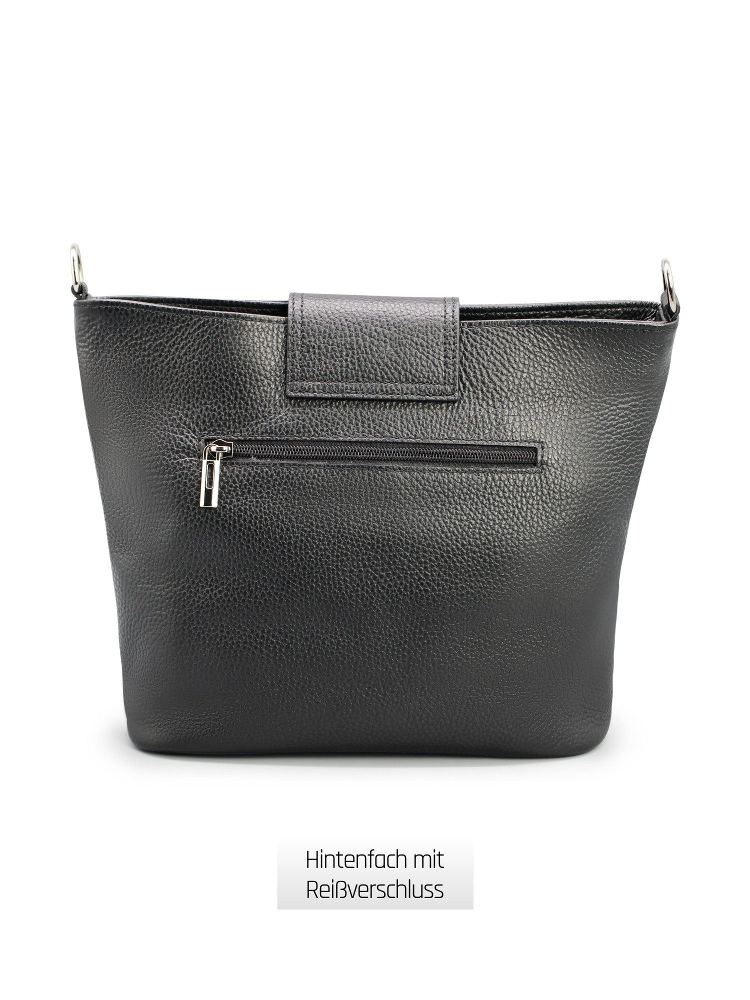 Adel Bags Schultertasche SARA Umhängetasche für Damen, Schultertasche aus Echtleder (Test SEHR GUT, Note 1.1), 20 Farboptionen, Hergestellt in Italien, mit 2 Riemen