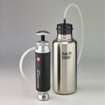 Katadyn Wasserfilter Wasserfilter Pocket Keramik Silber, Trinkwasser Filter Wasser Entkeimer