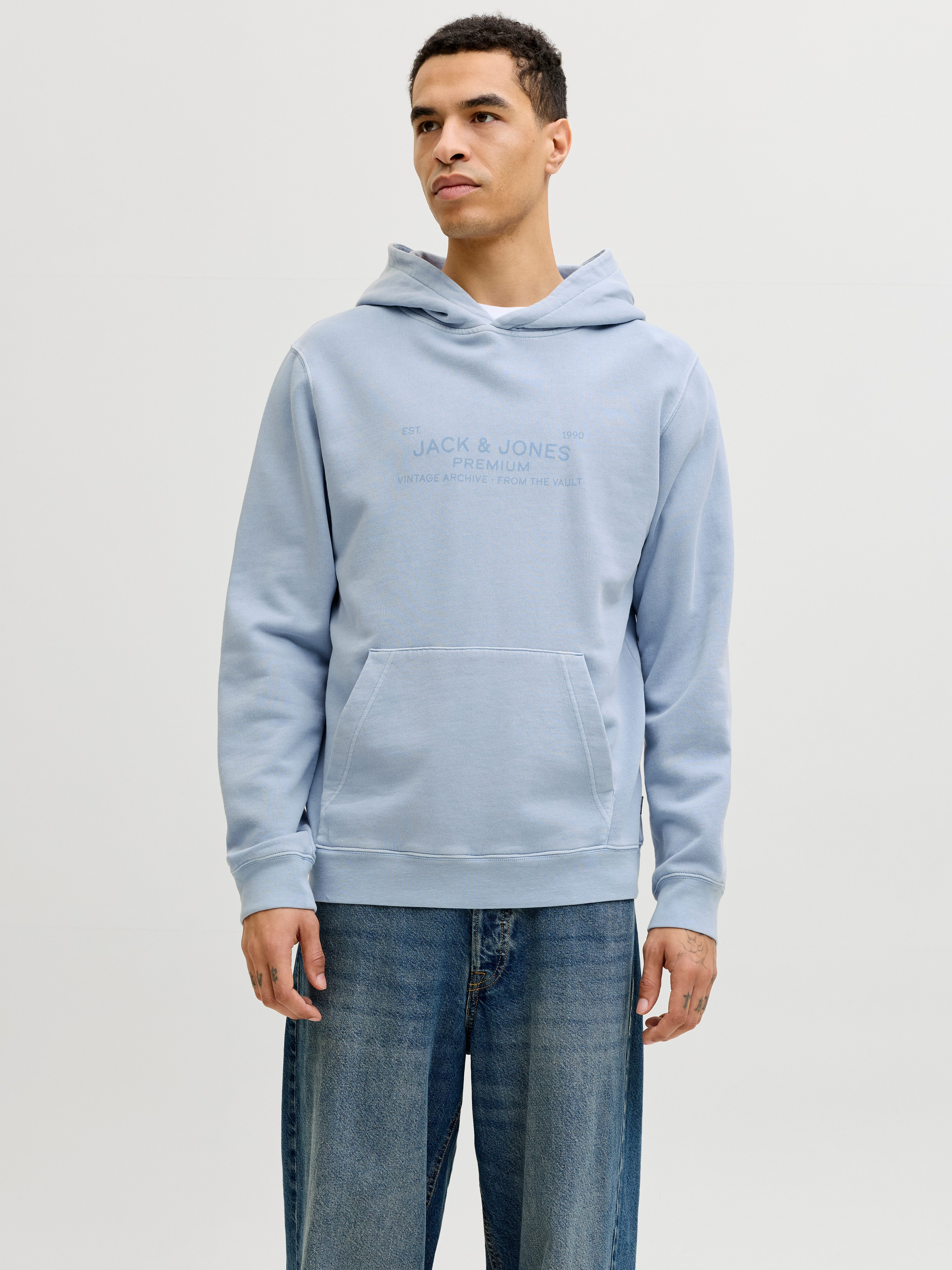 Jack & Jones Kapuzensweatshirt JPRBLUAIDEN HOOD SWEAT Baumwolle, regular fi günstig online kaufen