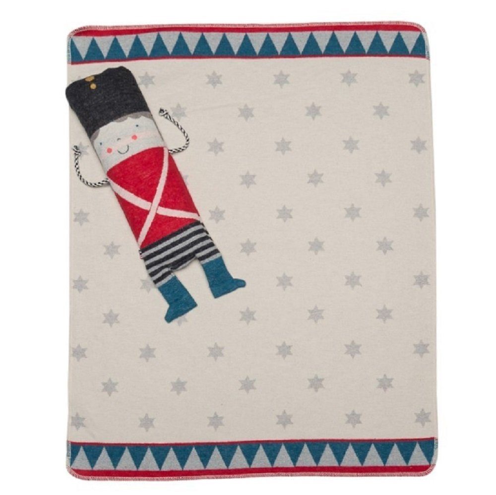 Babydecke Juwel in der Puppe 'Zinnsoldat' 70 x 90 cm Rot, DAVID FUSSENEGGER