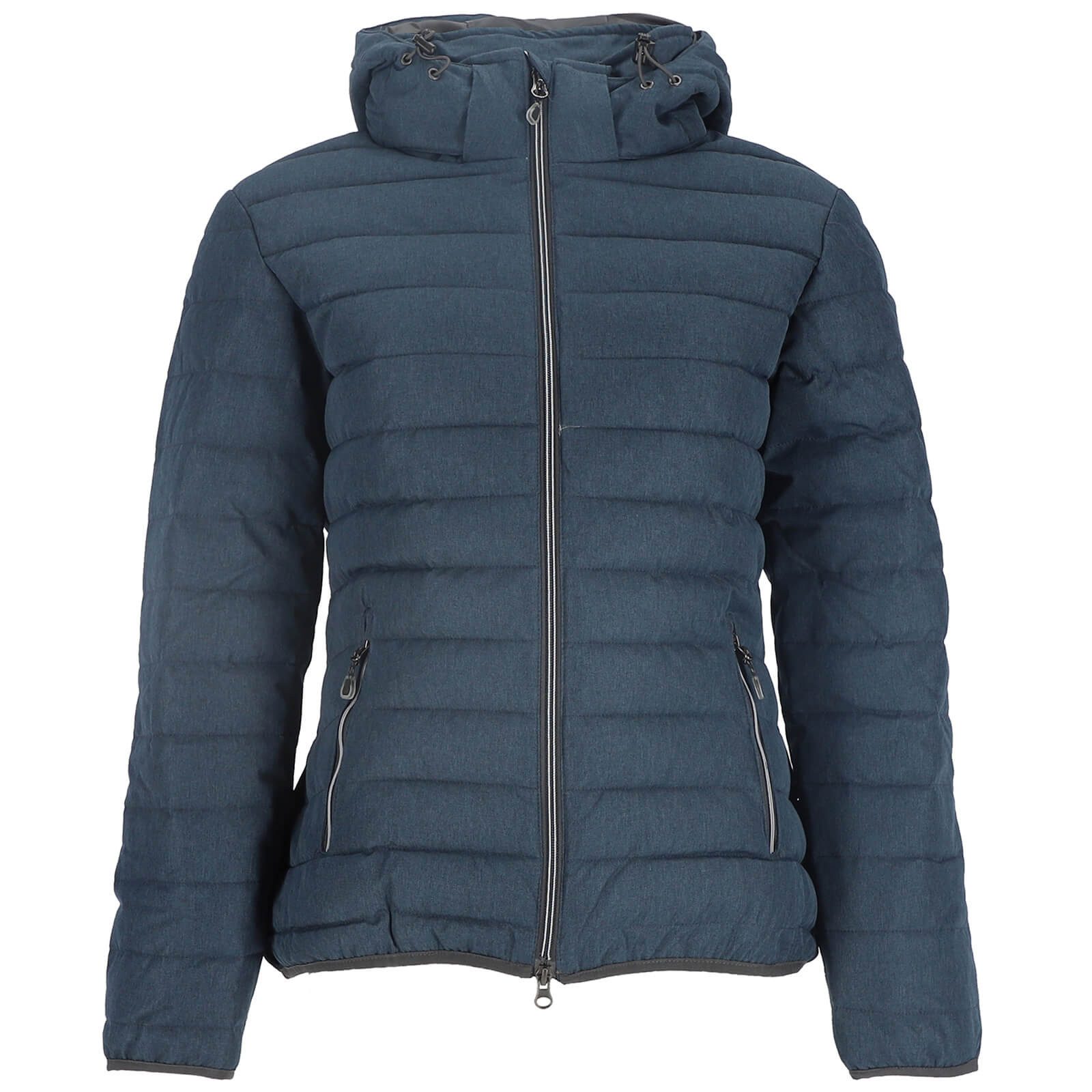 Blue Wave Steppjacke Nina Damen Jacke Nina gesteppt mit abnehmbarer Kapuze in Melange-Optik