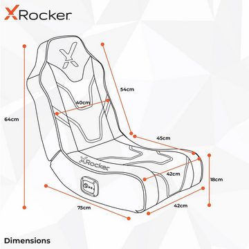 X Rocker Kindersessel PS5 Geist 2.0 Floor Rocker Gaming Sessel 2.0 Audiosystem, für Kinder, für Jugendliche, für Teenager