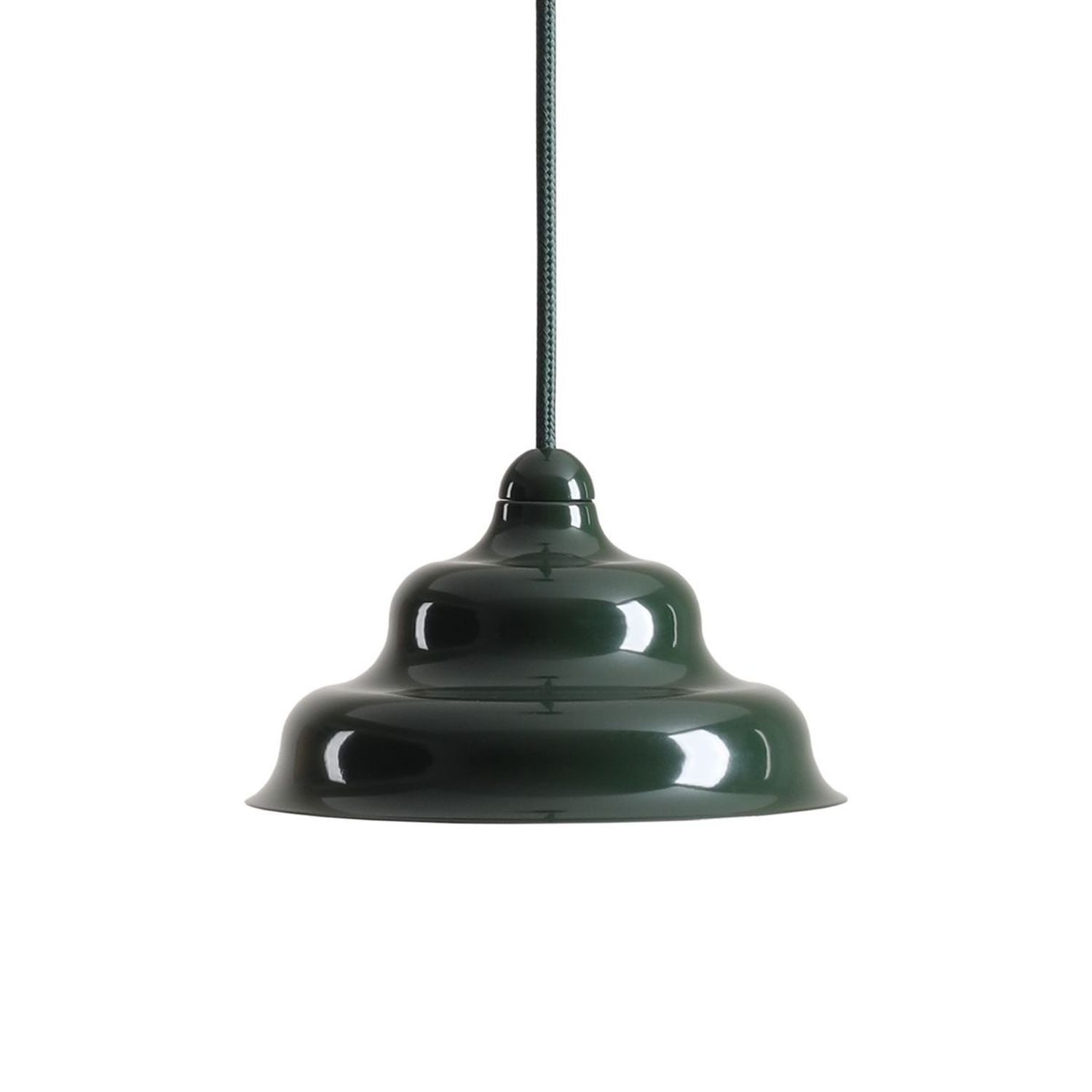 Licht-Erlebnisse Pendelleuchte NAREN, Glas Metall H: max. 220 cm rund Ø 17 cm Grün GU10 Modern