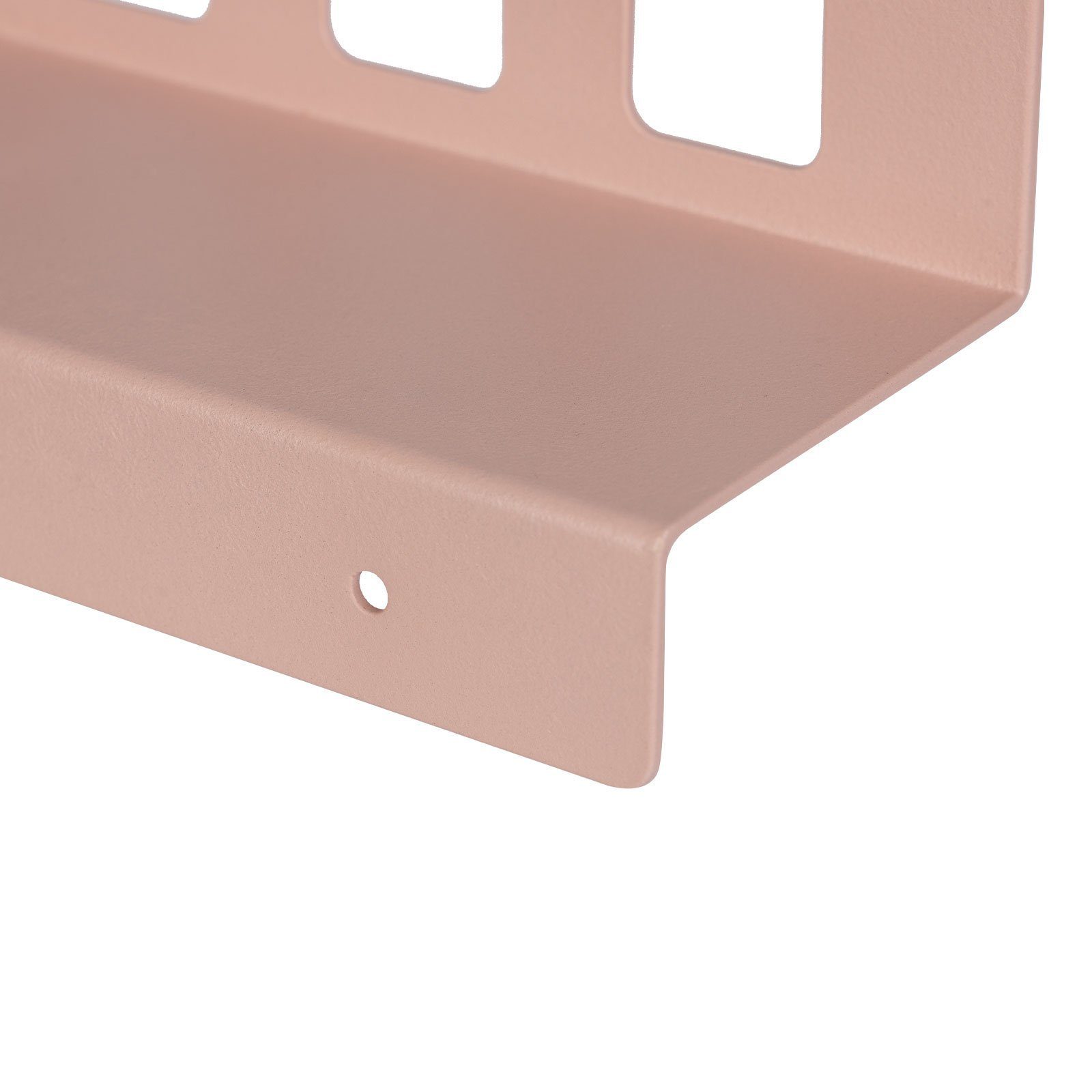 Floordirekt Wandregal Metall, Wohndekoration aus Paulowniaholz, Wandregal