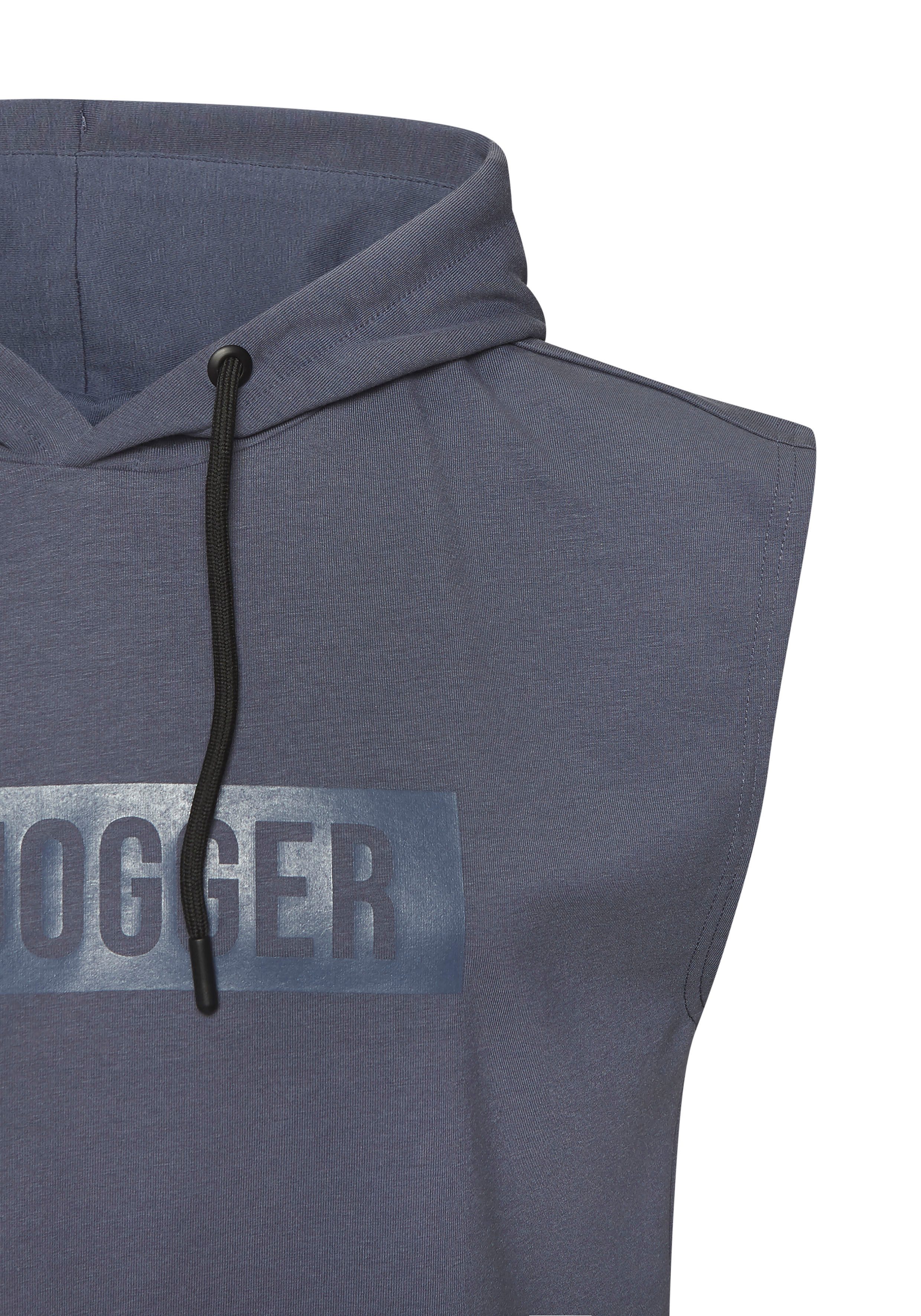 le jogger® Kapuzenpullover mit Druck und Kordelzug