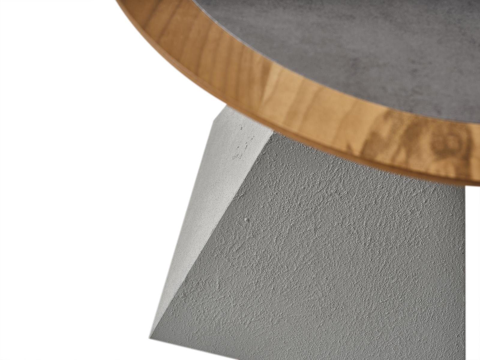 Europe Couchtisch JVmoebel Wohnzimmer Silber in (Couchtisch), Couchtisch Holz Made Rund Neu Beistell Design