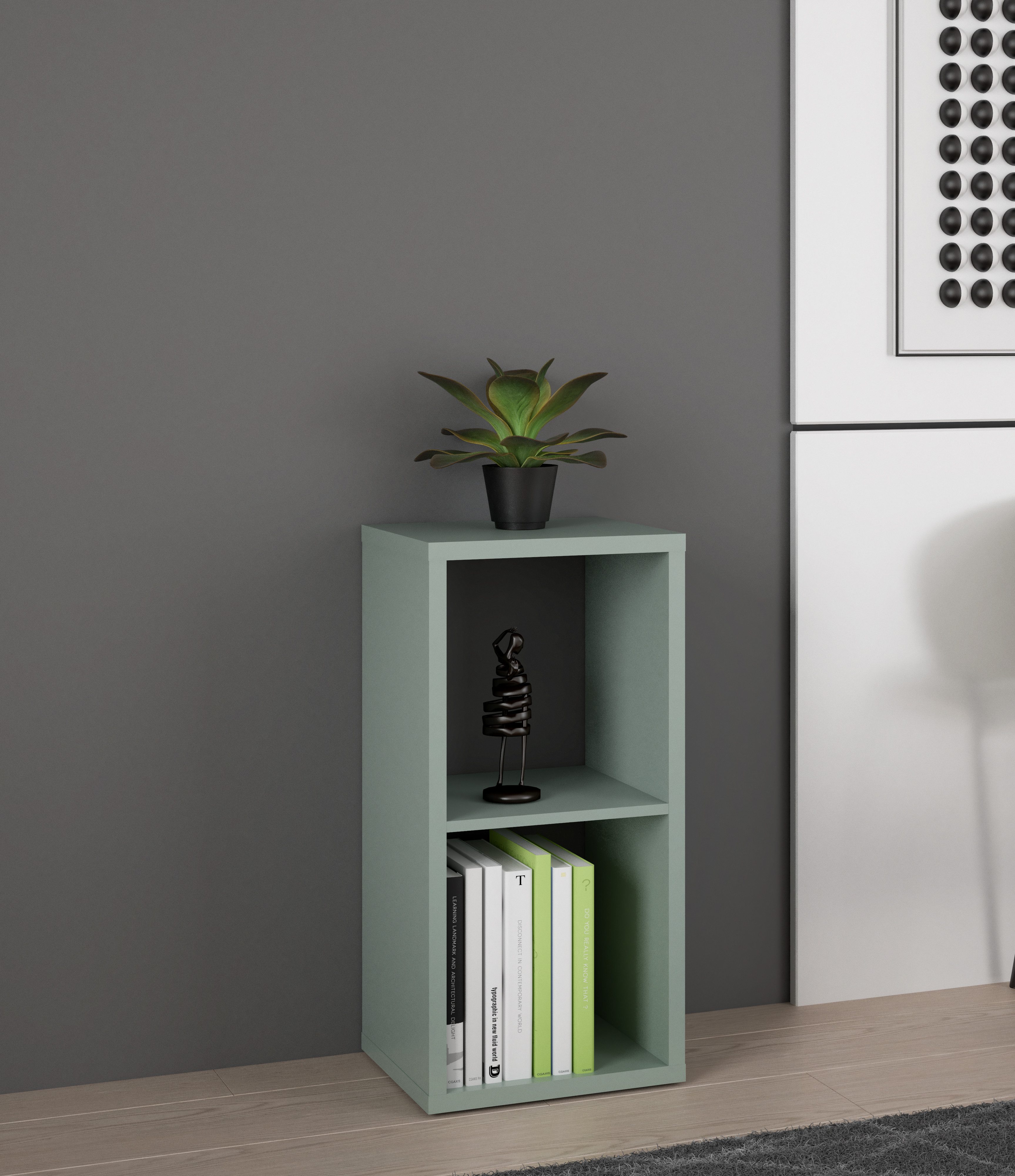 FORTE Standregal Mauro, Regal mit 2 Fächern, B/H/T 38,2x72,9x32,9 cm, langlebige Beschichtung